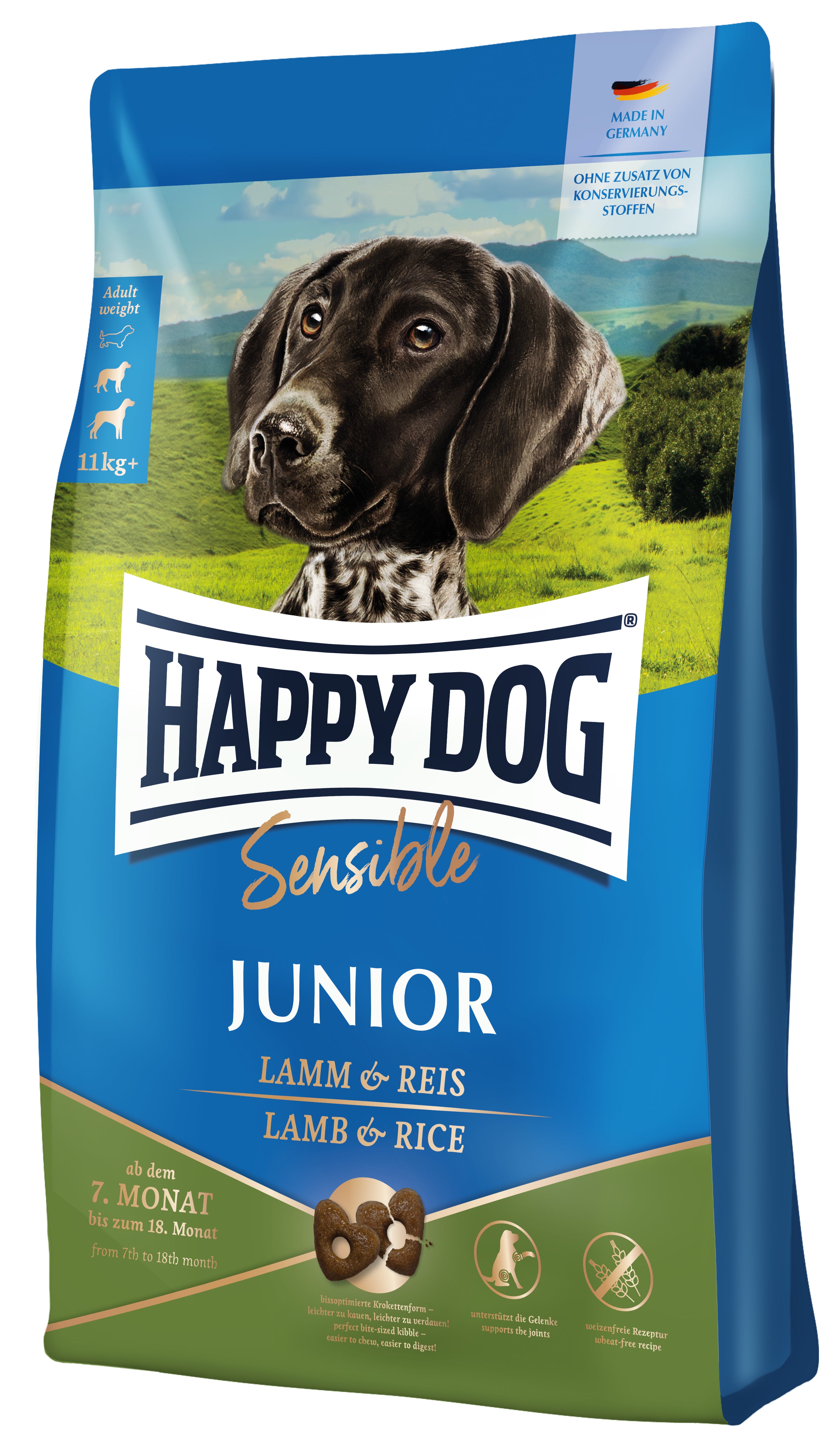 Happy Dog Sensible Junior Lamm&Reis 10kg